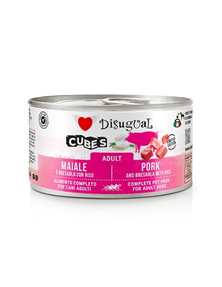 DISUGUAL DOG CUBES PORK BRESAOLA RICE 150 GR