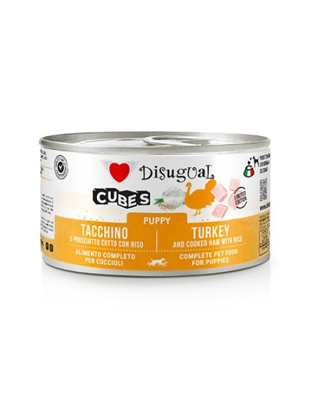 DISUGUAL DOG CUBES PUPPY TURKEY HAM RICE 150GR