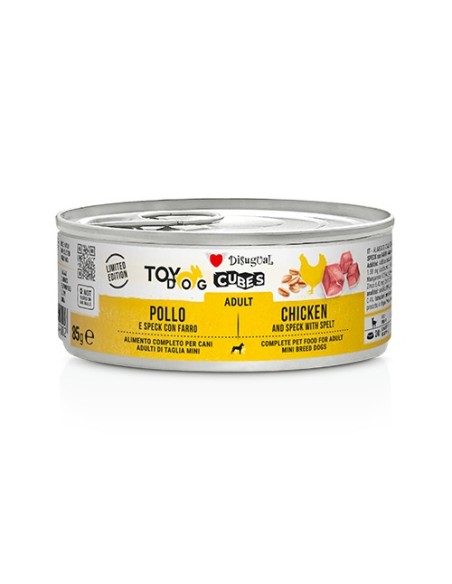 DISUGUAL DOG CUBES CHICKEN SPECK SPELT 85 GR