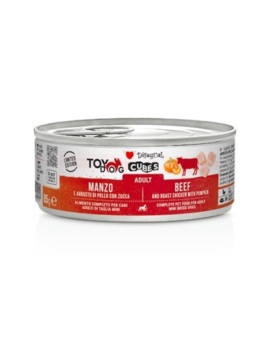DISUGUAL DOG CUBES BEEF ROASTED CHICKEN PUMPKIN 85 GR