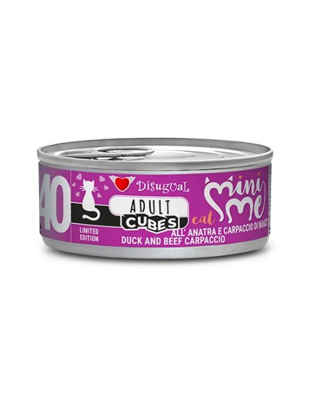 DISUGUAL CAT MINI-ME 40 CUBES DUCK AND BEEF CARPACCIO 85 GR (12)