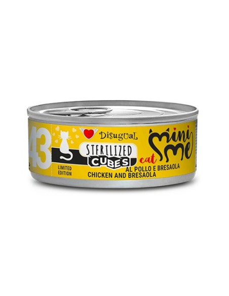 DISUGUAL CAT MINI-ME 43 CUBES STERILIZED CHICKEN AND BRESAOLA 85 GR (12)