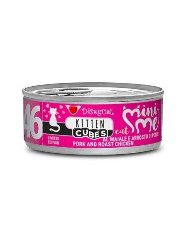 DISUGUAL CAT MINI-ME 46 KITTEN CUBES PORK AND ROAST CHICKEN 85 GR (12)