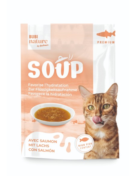 BBX BUBI NATURE CAT SOUP SALMON 50GR (HIGH PROTEIN) (12)