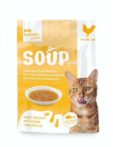 BBX BUBI NATURE CAT SOUP POLLO 50GR (HIGH PROTEIN) (12)