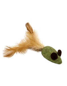 BBX RATON DE CATNIP CON PLUMAS 12CM