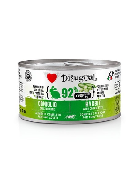 DISUGUAL DOG VEGETABLE RABBIT WITH COURGETTES 150 GR