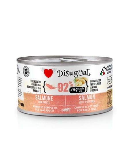 DISUGUAL DOG VEGETABLE SALMON WITH POTATOES 150 GR
