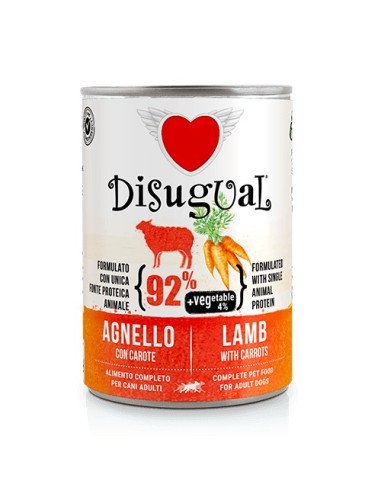 DISUGUAL DOG VEGETABLE LAMB WITH CARROTS 400 GR