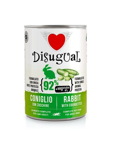 DISUGUAL DOG VEGETABLE RABBIT AND COURGETTES 400 GR