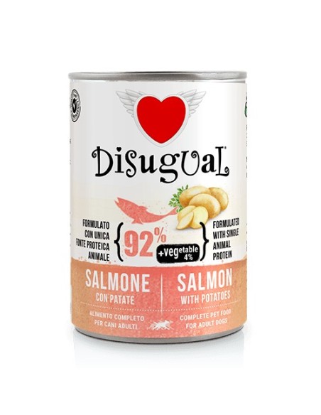 DISUGUAL DOG VEGETABLE SALMON WITH POTATOES 400 GR