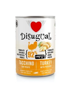 DISUGUAL DOG VEGETABLE TURKEY WITH POTATOES 400 GR