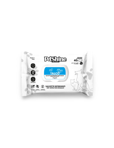 TOALLITAS HIGIENE PERRO/GATO. TALCO 40