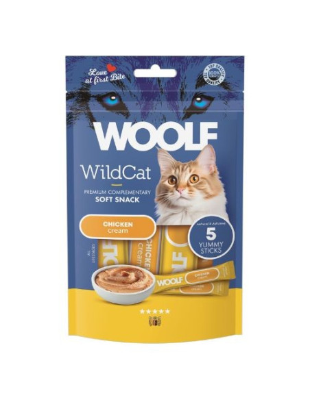 WOOLF WILDCAT CREMA POLLO 70GR (5X14GR)