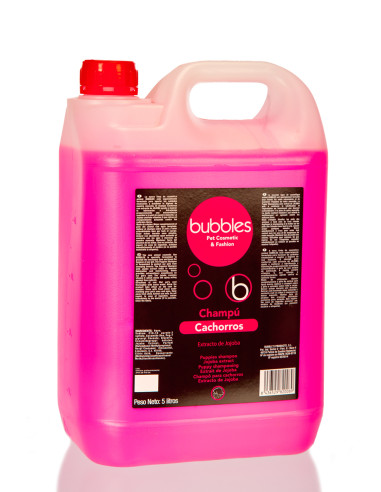BUBBLES CHAMPU CACHORROS JOJOBA 5000ML