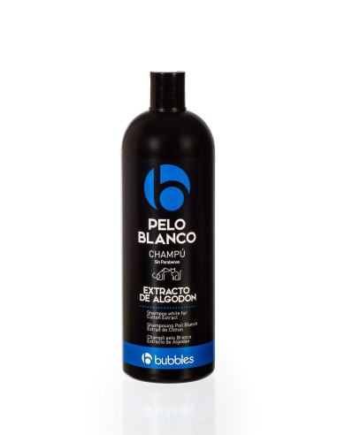 BUBBLES CHAMPU PELO BLANCO ALGODON 1000ML