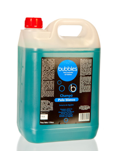 BUBBLES CHAMPU PELO BLANCO ALGODON 5000ML