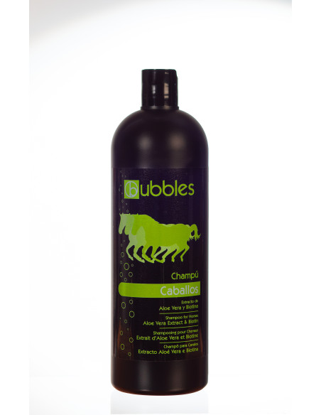 BUBBLES CHAMPU CABALLOS ALOE & BIOTINA 1000ML