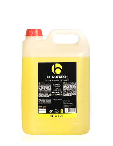 BUBBLES CHAMPU CITROFRESH ESPECIAL MAQUINA DE LAVADO 5 LTS