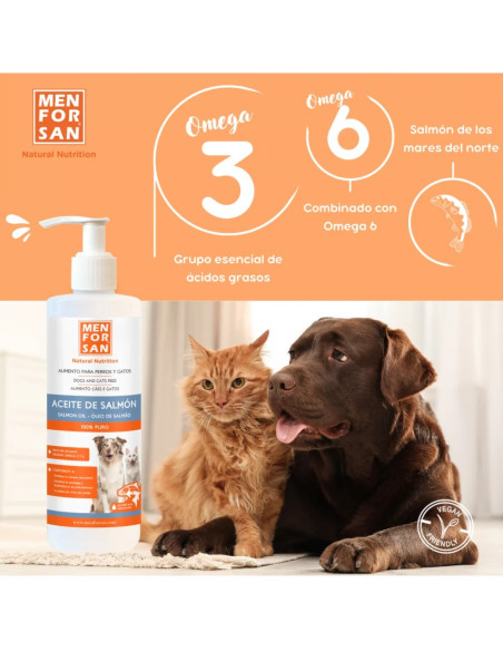 MENFORSAN ACEITE SALMON PERROS Y GATOS 500 ML