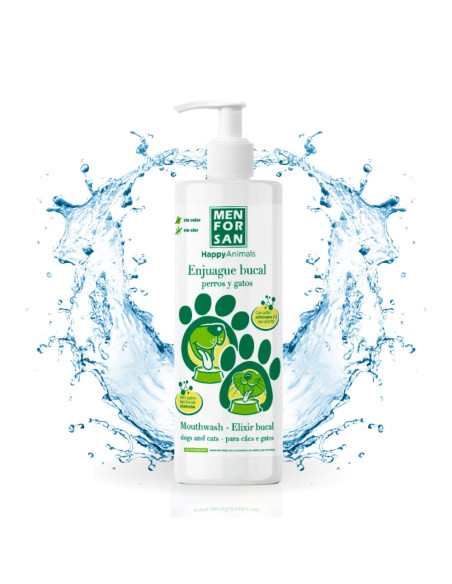 MENFORSAN ENJUAGUE BUCAL ANTISARRO PERROS Y GATOS 500ML