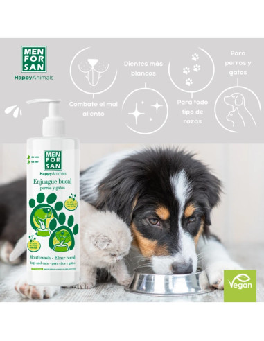 MENFORSAN ENJUAGUE BUCAL ANTISARRO PERROS Y GATOS 500ML