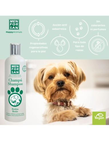 MENFORSAN CHAMPU NATURAL CON BIOTINA 300 ML (12UD)