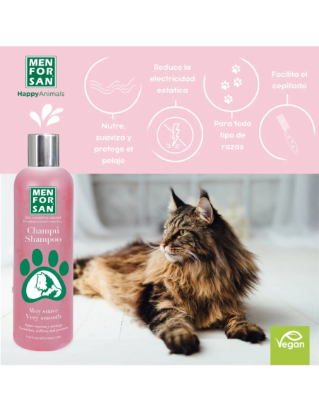 MENFORSAN CHAMPU GATOS MUY SUAVE 300 ML (12UD)