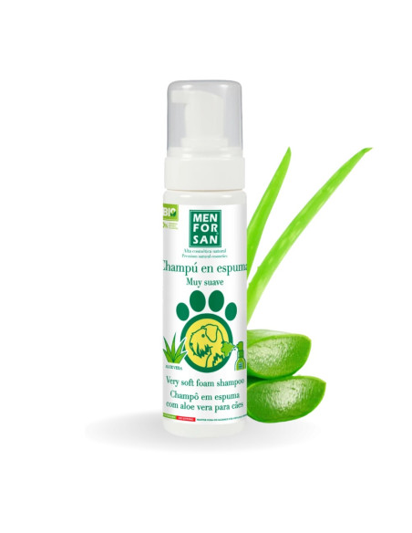 MENFORSAN CHAMPU EN ESPUMA CON ALOE VERA PERROS 200 ML (12UD)