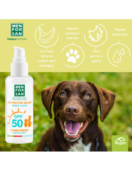 MENFORSAN PROTECTOR SOLAR FACTOR 50 PARA PERROS Y GATOS 60 ML