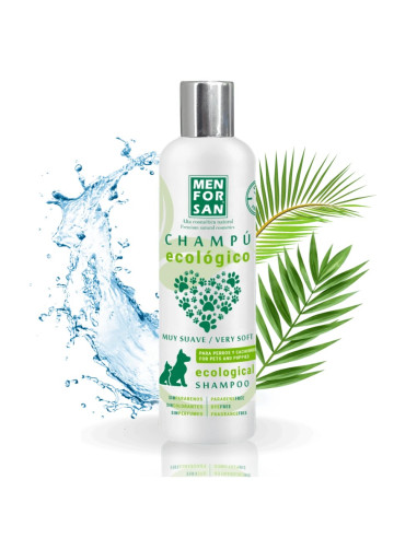 MENFORSAN CHAMPU ECOLOGICO MUY SUAVE PERROS Y CACHORROS 300ML (12UD)