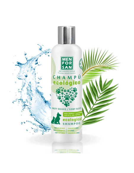 MENFORSAN CHAMPU ECOLOGICO MUY SUAVE PERROS Y CACHORROS 300ML (12UD)