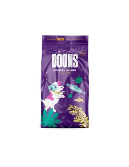 BOONS PUPPY MEDIUM OR LARGE SALMON 2KG