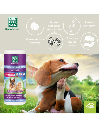 MENFORSAN CHAMPU EN POLVO CON REPELENTE DE INSECTOS 250 GR