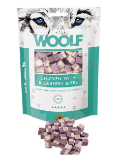 WOOLF CHICKEN WITH BLUEBERRY BITES 100GR (CAJA 10UD)