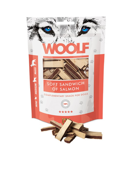 WOOLF SOFT SANDWICH OF SALMON 100GR (CAJA 10UD)