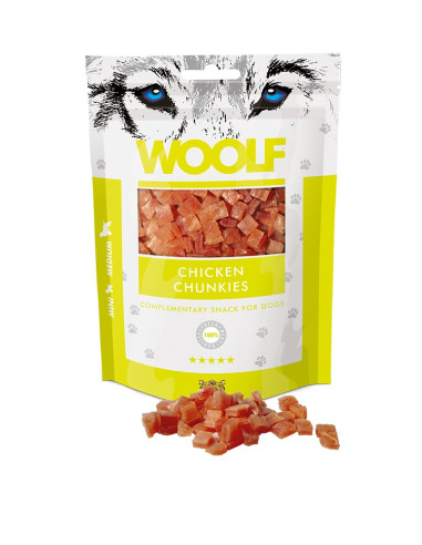 WOOLF CHICKEN CHUNKIES 100GR (10UDS)
