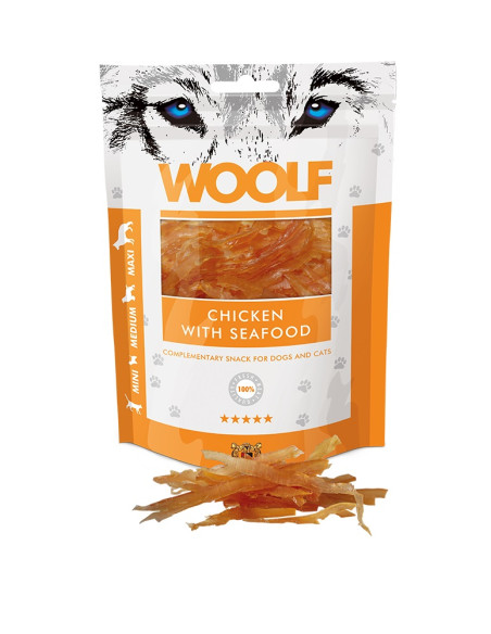 WOOLF CHICKEN WITH SEAFOOD 100GR (10UDS)