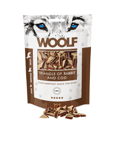 WOOLF RABBIT AND COD TRIANGLE 100GR (10UDS)