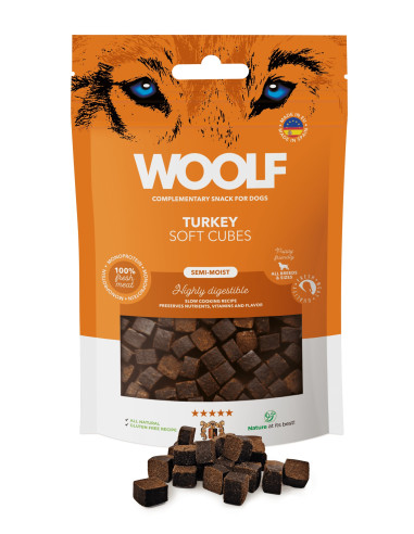 WOOLF SEMIHUMEDO MONOPROTEICO PAVO 100GR