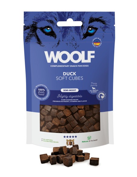 WOOLF SEMIHUMEDO MONOPROTEICO PATO 100GR