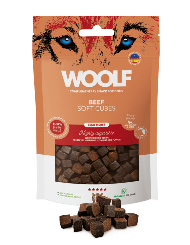 WOOLF SEMIHUMEDO MONOPROTEICO TERNERA 100GR