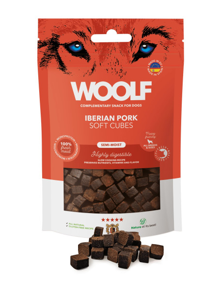 WOOLF SEMIHUMEDO MONOPROTEICO CERDO IBERICO 100GR