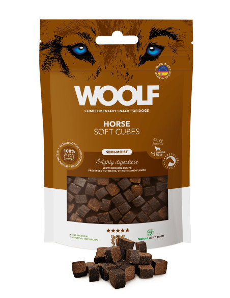 WOOLF SEMIHUMEDO MONOPROTEICO CABALLO 100GR