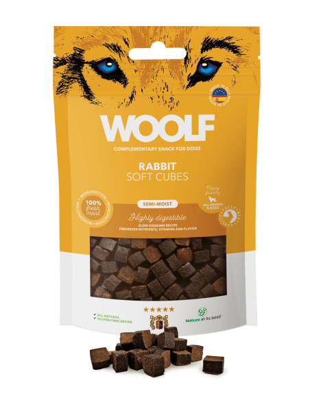 WOOLF SEMIHUMEDO MONOPROTEICO CONEJO 100GR