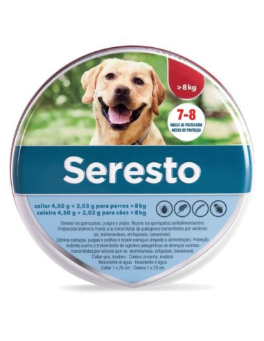 SERESTO COLLAR PARA PERROS +8KG