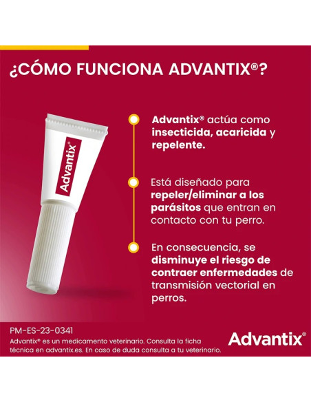 ADVANTIX PIPETA 10-25KG (24*2.5 ml) ENVASE CLINICO