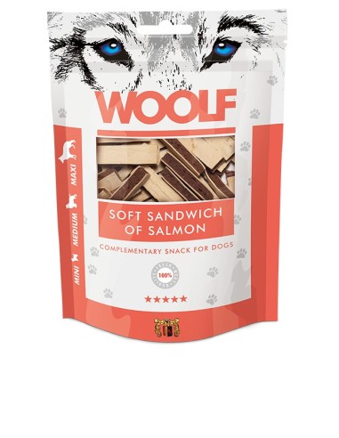 WOOLF SOFT SANDWICH OF SALMON 100GR (CAJA 10UD)