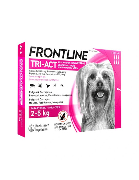 FRONTLINE PIPETA TRI-ACT 2-5 KG (6*0,5ml)