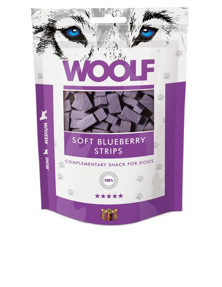 WOOLF SOFT BLUEBERRY STRIPS 100GR (CAJA 10UD)